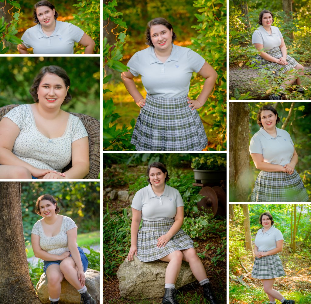 backyard senior portraits in sandwich, ma